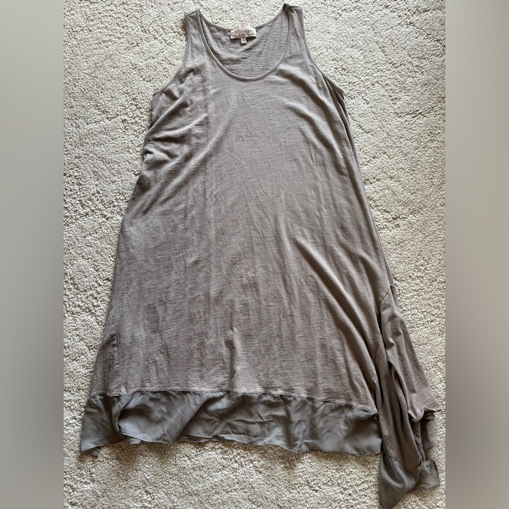 Philosophy Taupe Asymmetrical Dress